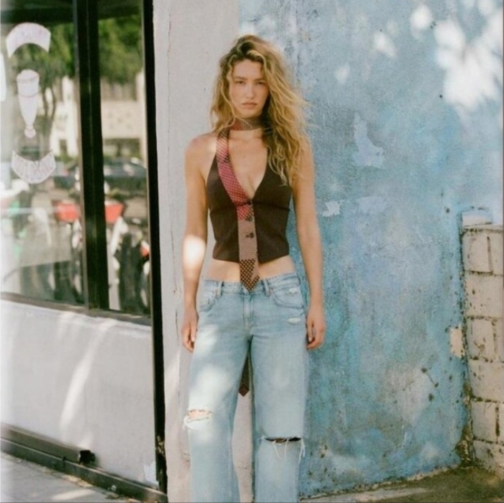 ZARA CHOKER TIE VEST TOP